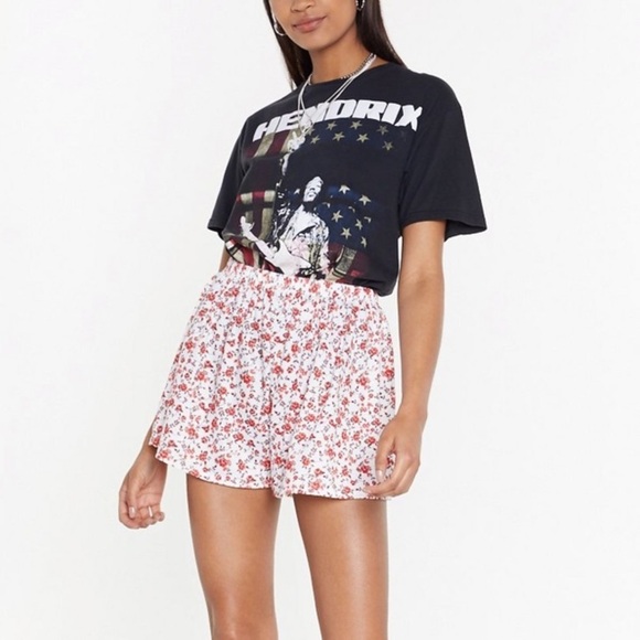 NWT Nasty Gal MS Floral Flippy Shorts Y2K - Picture 1 of 4